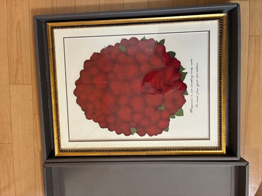 赤い花束 フレーム付き　バラ108本　薔薇　押し花　花　額縁　絵画　ブーケ