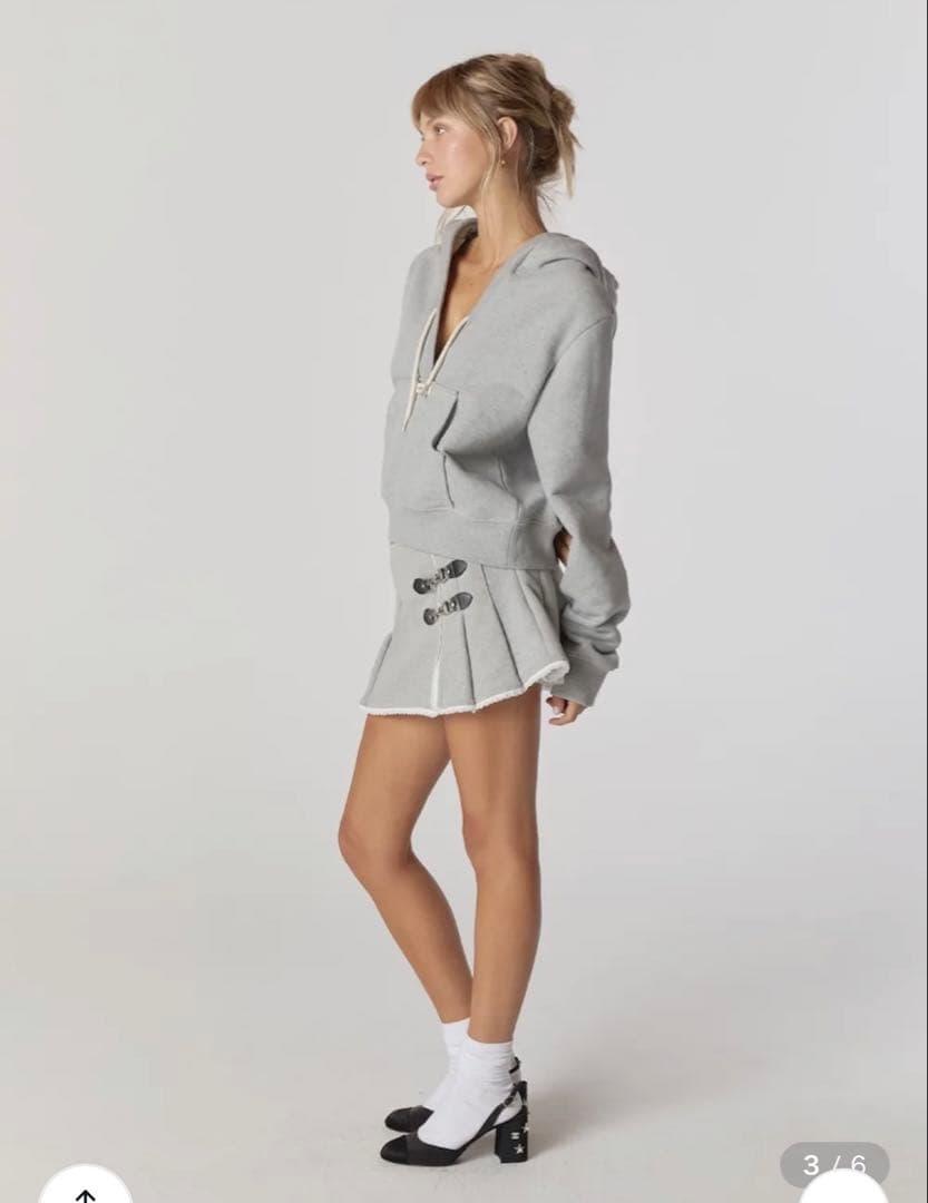 GLOWNY CIAO V CUT HOODIE Sサイズ　グロウニー