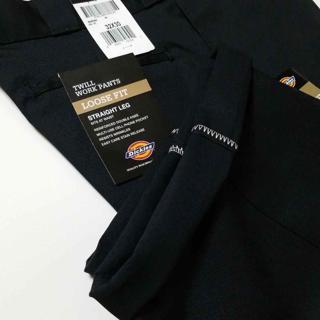 32×30【新品 未使用】ディッキーズ　ダブルニー　85283　BLACK