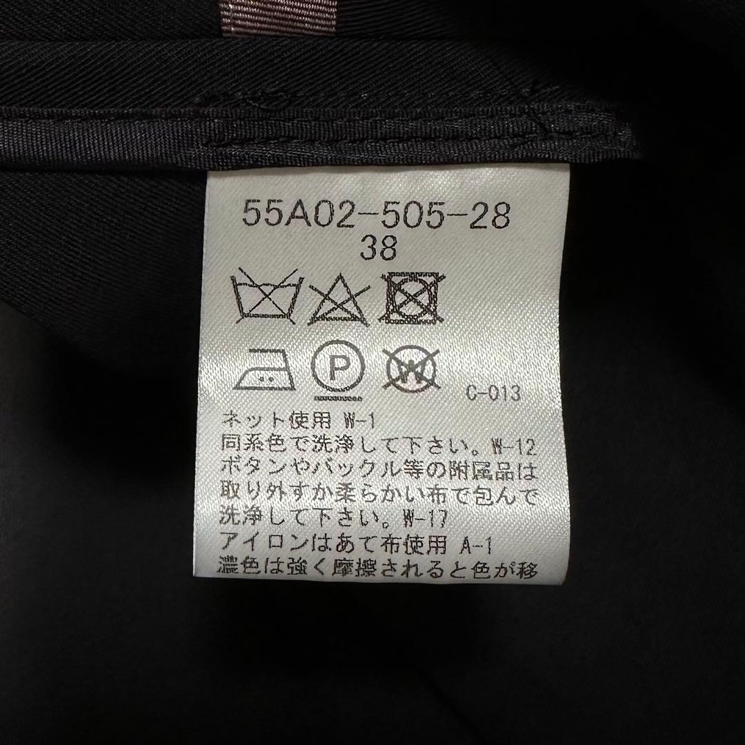 【美品】ブルーレーベル ステンカラーコート 春コート 通勤 ネイビー 38 現行