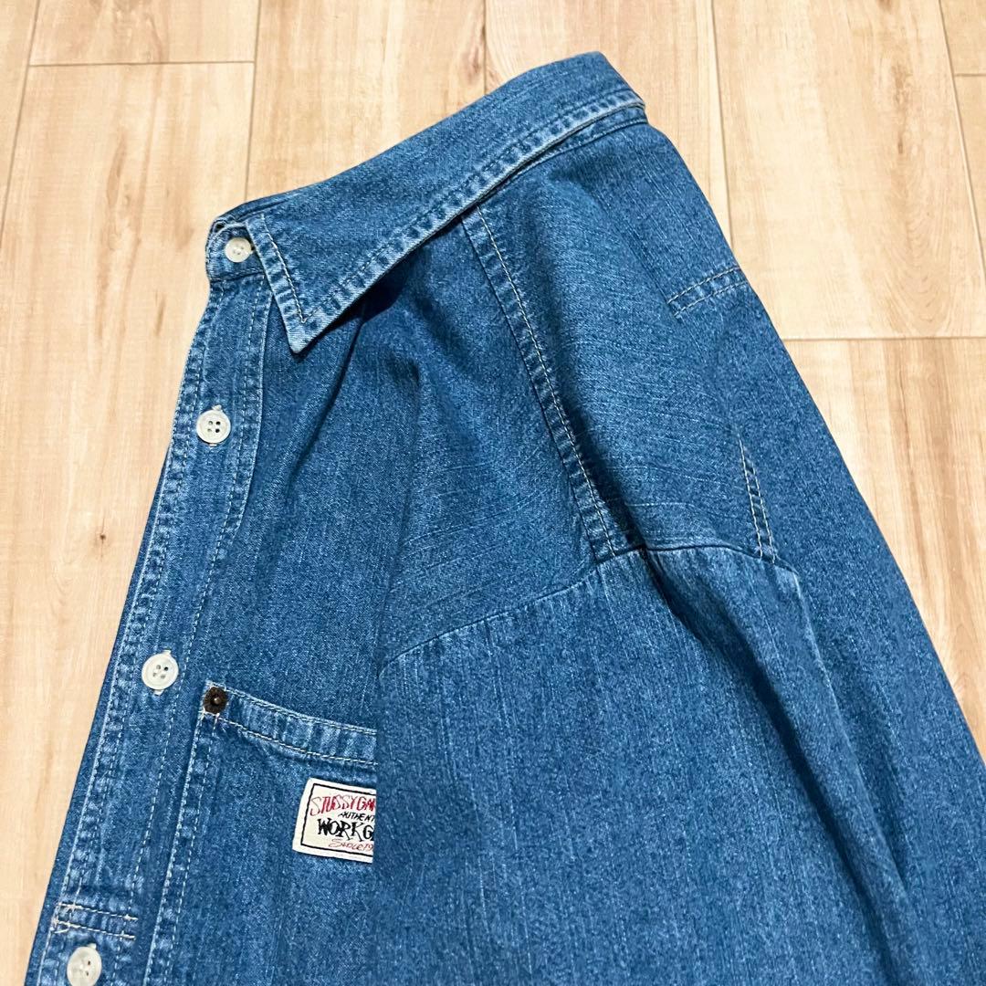 激レア！1990’s OLD STUSSY “WORK GEAR”デニムシャツ