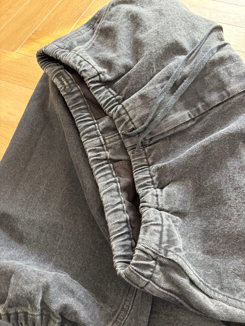 試着のみ　25ss COMOLI コモリ　ブラックドリル6Pパンツ　size1