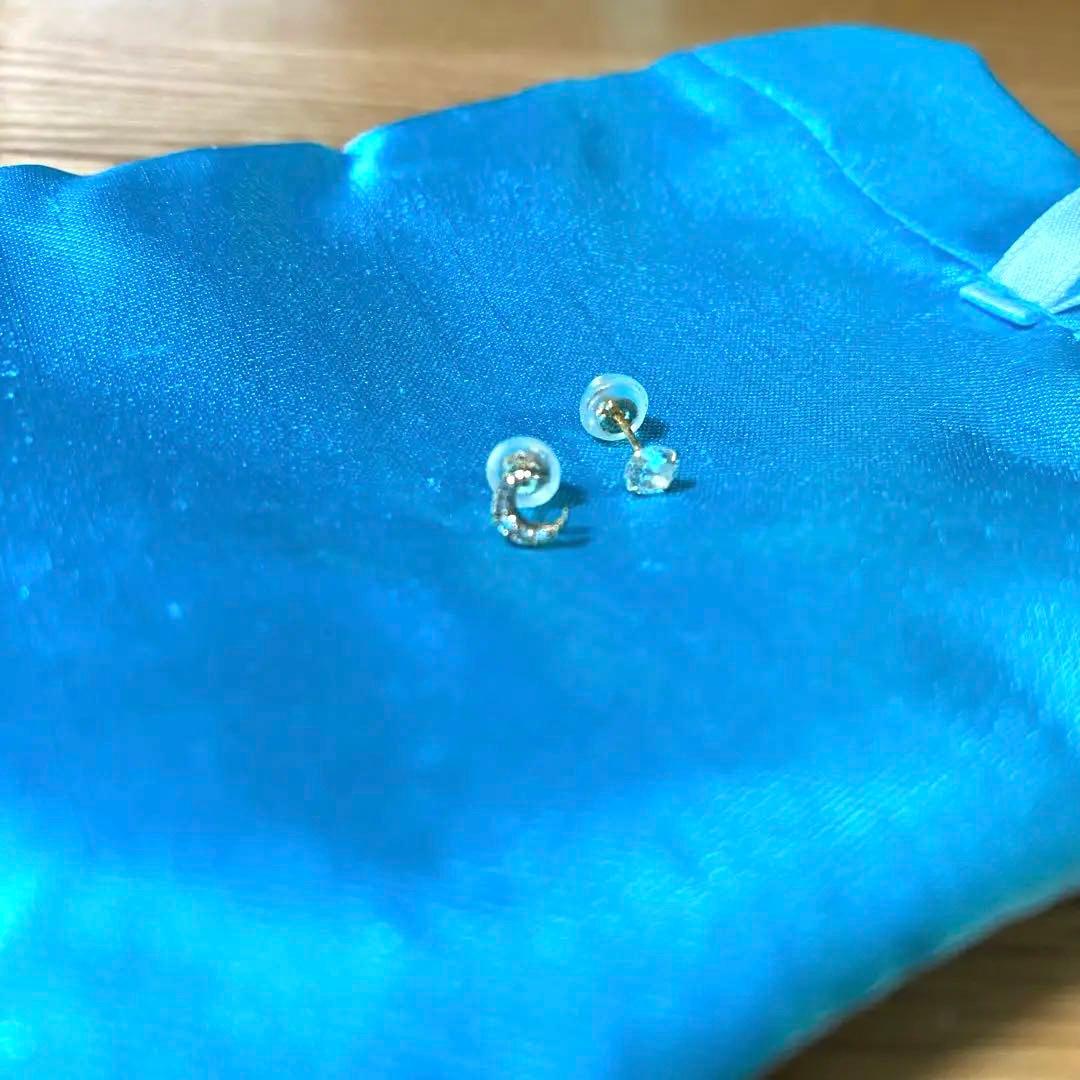 【お得】組曲　ダイヤピアス&チェーンリング4item