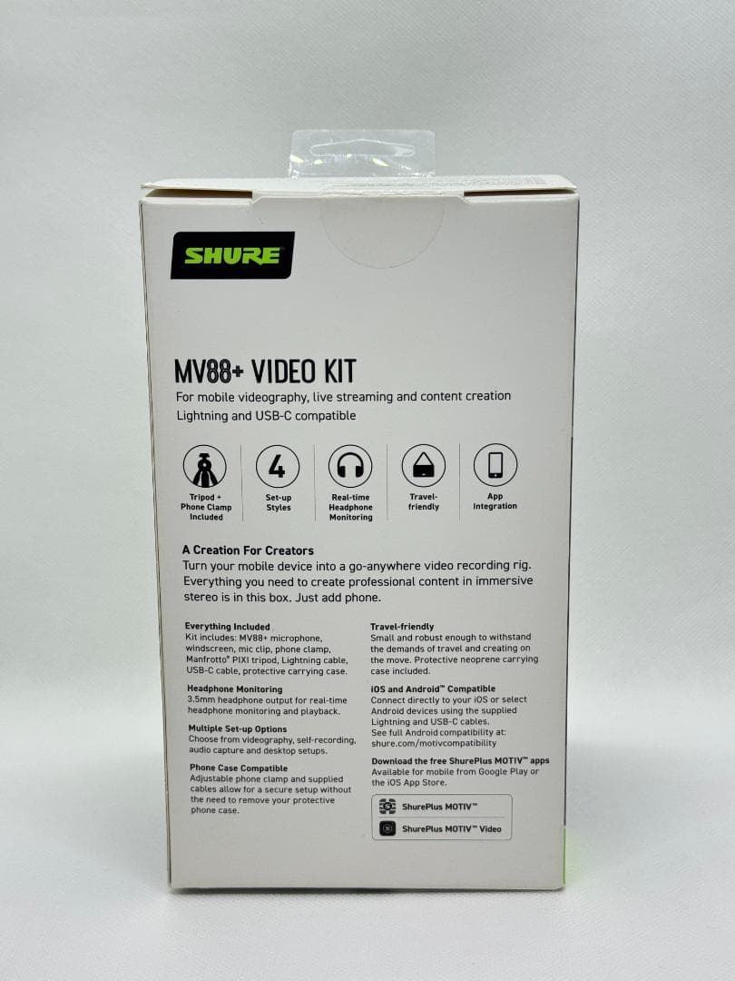【ほぼ未使用品】SHURE MV88+ VIDEO KIT