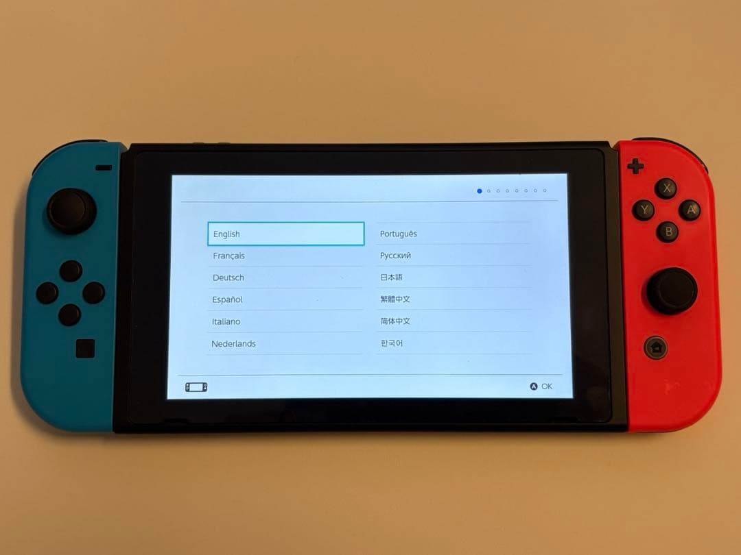 Nintendo Switch 本体 青/オレンジ Joy-Con付き　美品