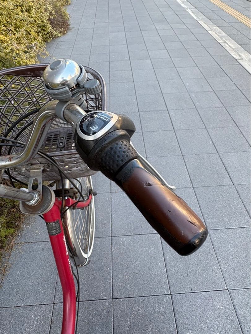 シティタイプ 電動アシスト自転車 赤