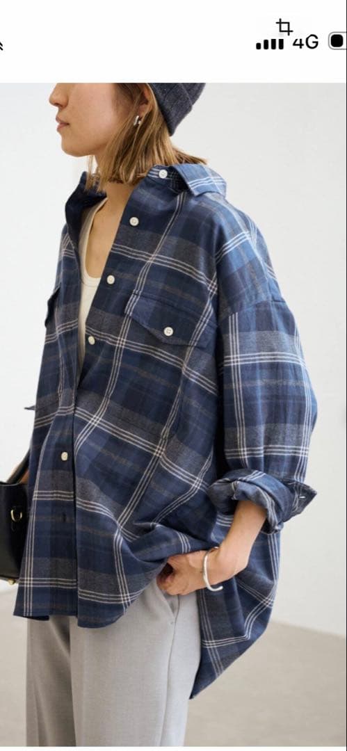 フレームワーク FRAMeWORK 24AW 定価2.3万円 ネルチェックシャツ