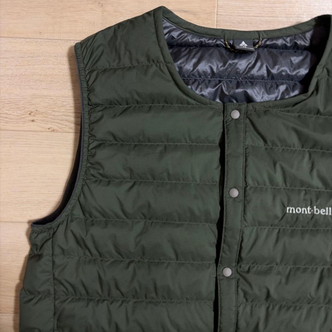 【美品】　mont-bell モンベル　スペリオダウンベスト オリーブ　M