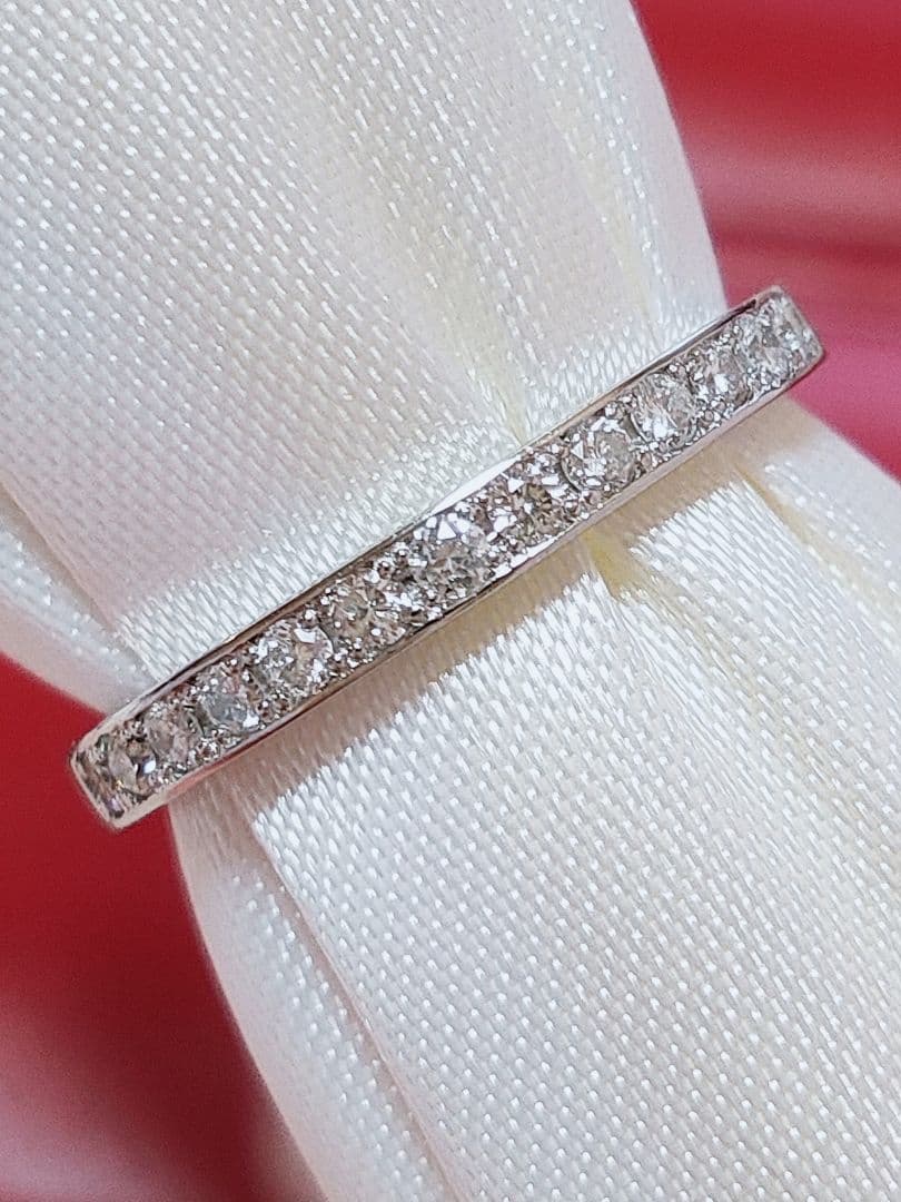 新入荷 未使用 pt950 ダイヤモンド0.15ct エタニティリング
