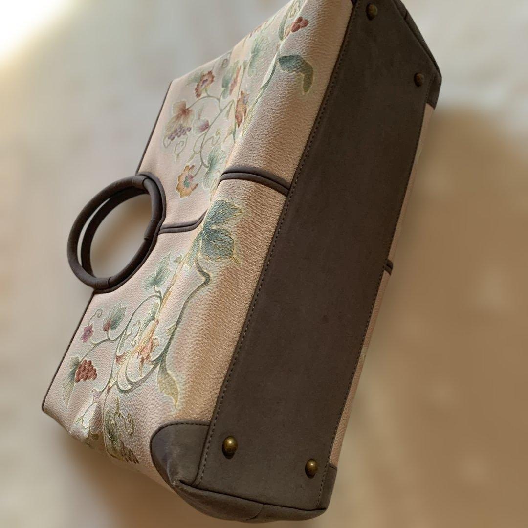 専用　和装バッグ 逸品 OKAJIMA 華文 花唐草 縮緬 皇室