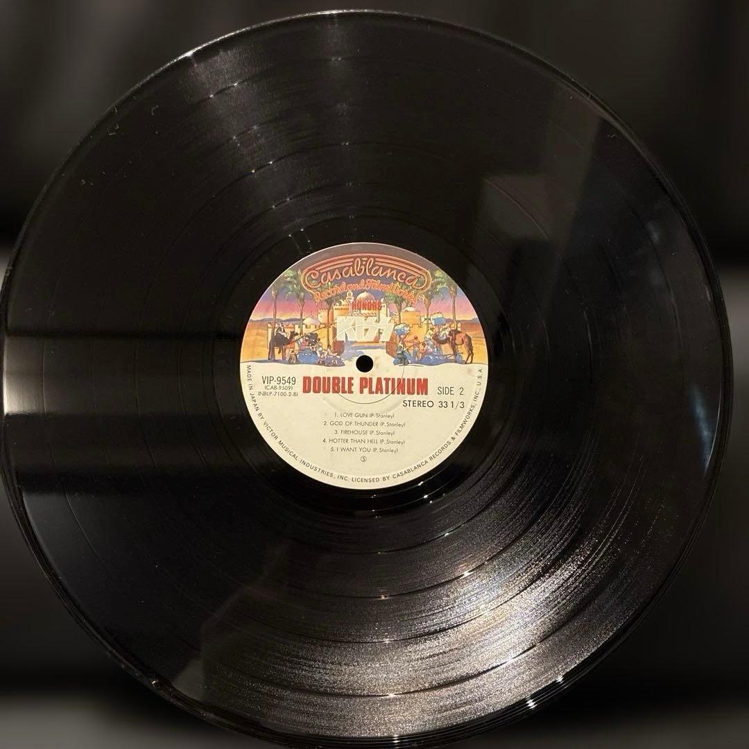 【希少・帯付き】KISS / ダブル・プラチナム　 2枚組LPレコード