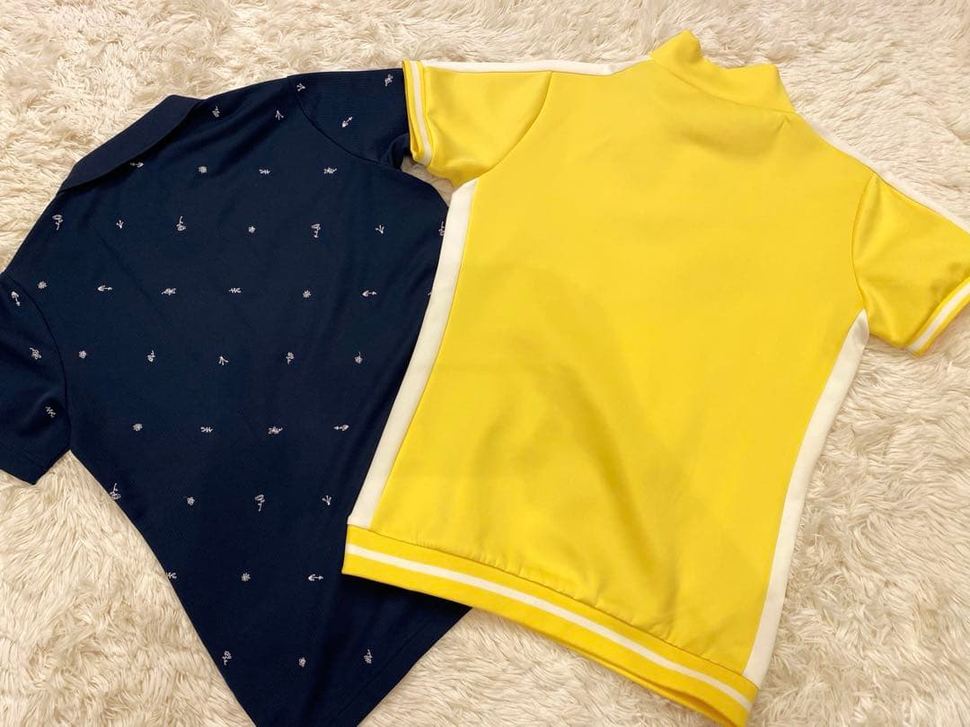 marie claire 美品　Mサイズ　モックネック　半袖ポロシャツ　ゴルフ