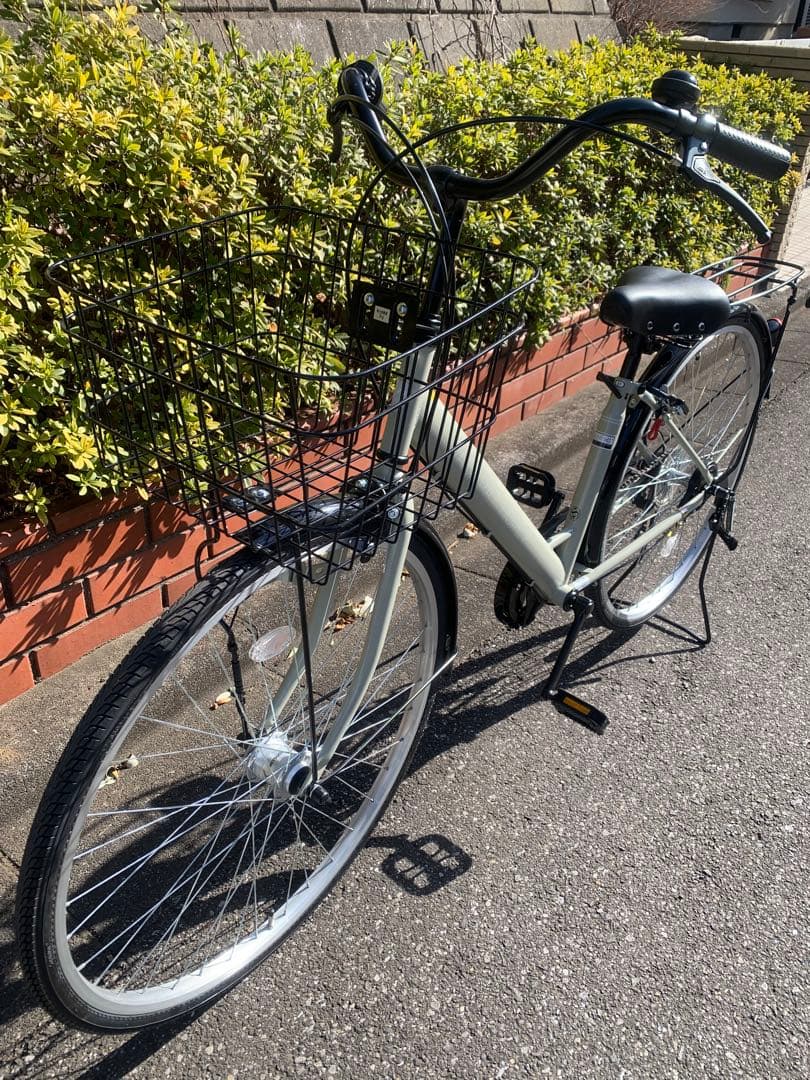 ほぼ新品　27型自転車　6段変　自動点灯 「直接受け渡し限定」