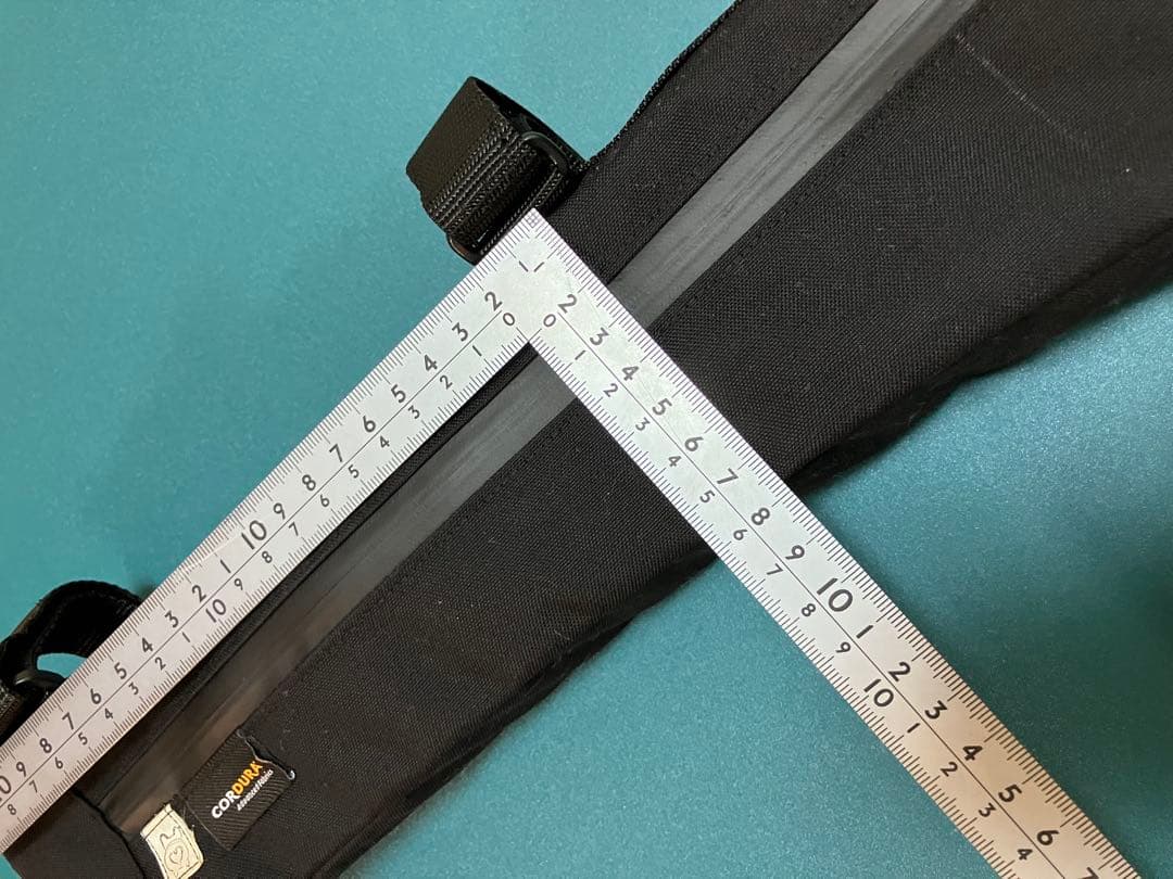 ハンドメイドフレームバッグ　コーデュラ500 ブラック　46.5cm
