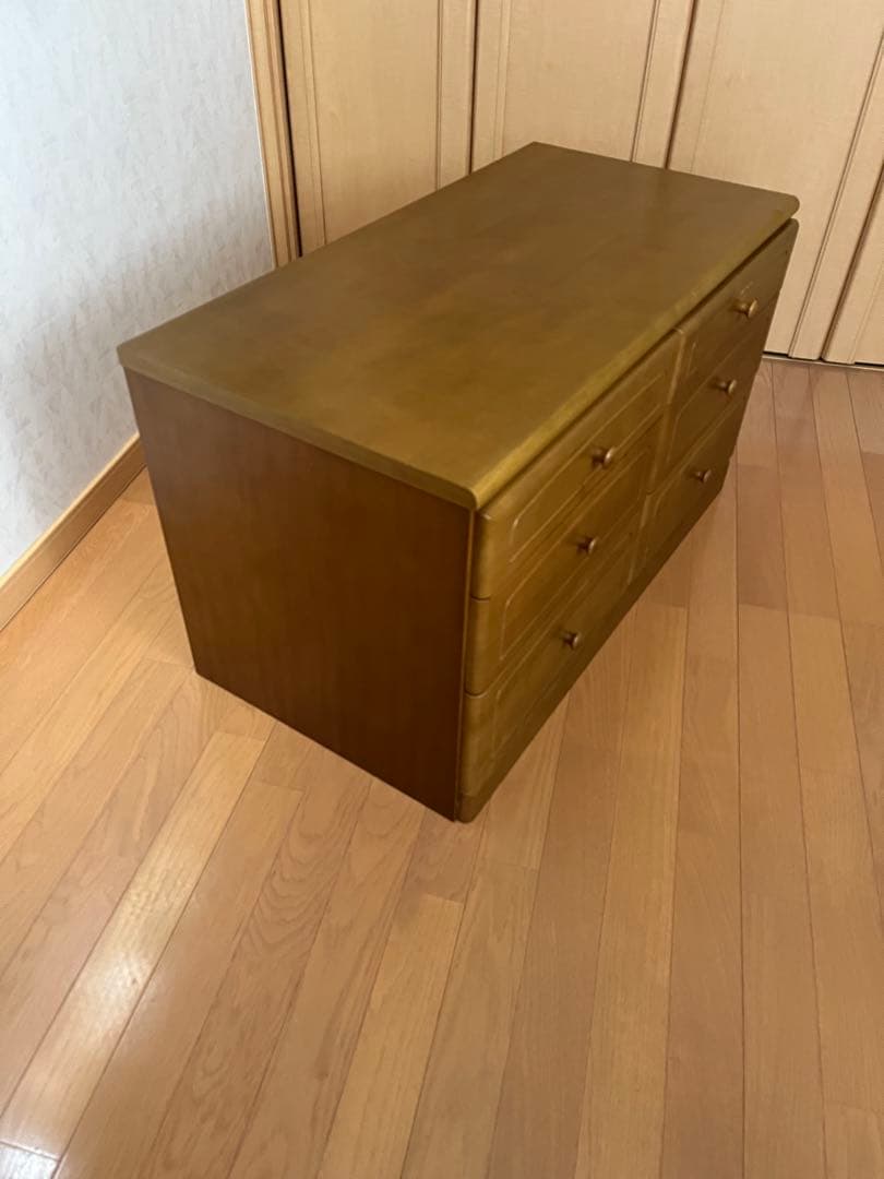 タンス木製チェスト 6引き出し