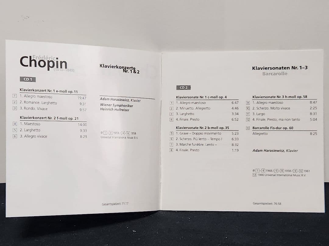 フレデリック・ショパン 10CD リミテッドエディション