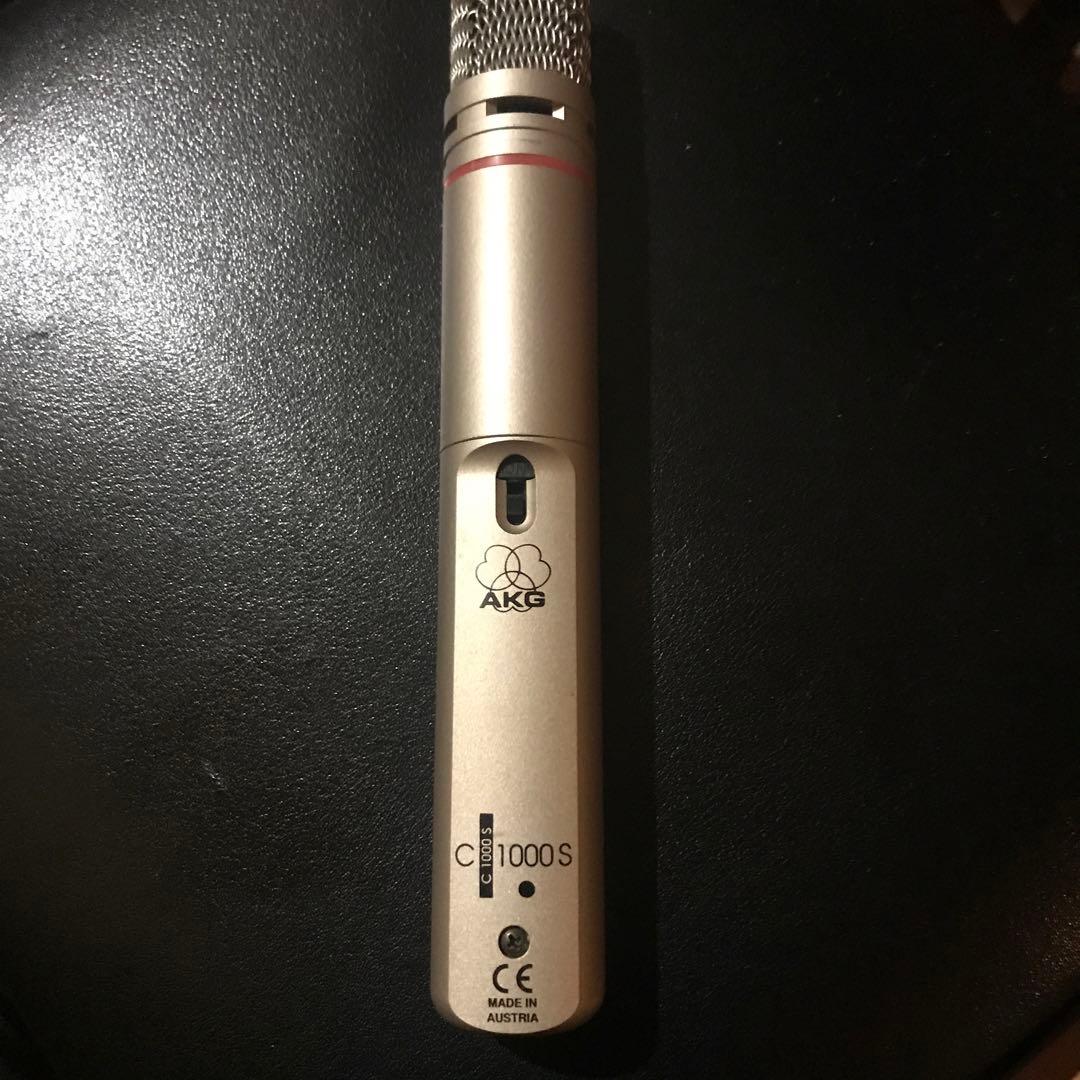 AKG C1000 S ＋ppc 1000 箱付き　コンデンサーマイクロフォン
