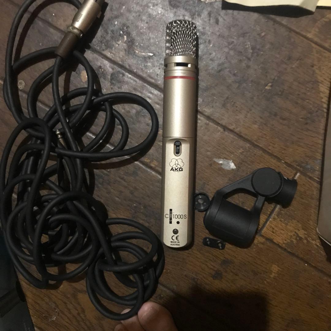 AKG C1000 S ＋ppc 1000 箱付き　コンデンサーマイクロフォン