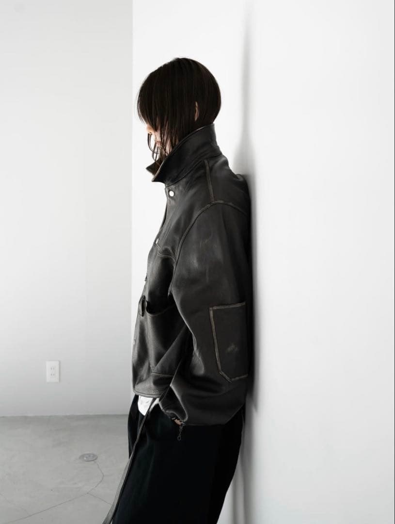barbell object x Attic 別注 ゴートレザーカバーオール