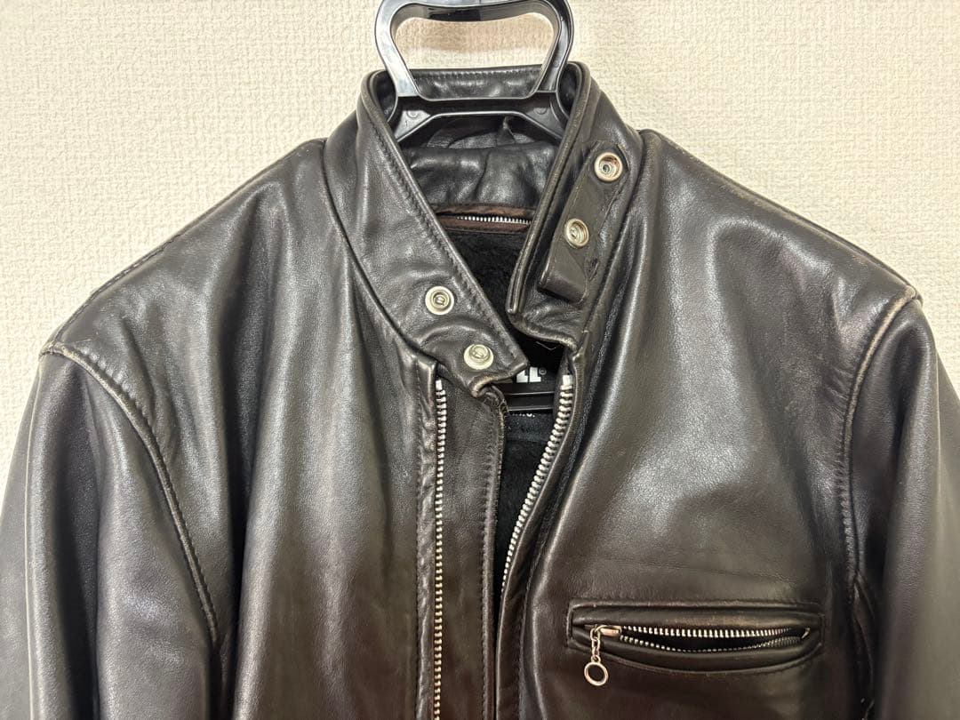 Schott シングルライダースジャケット　641 36サイズ ライナー付き