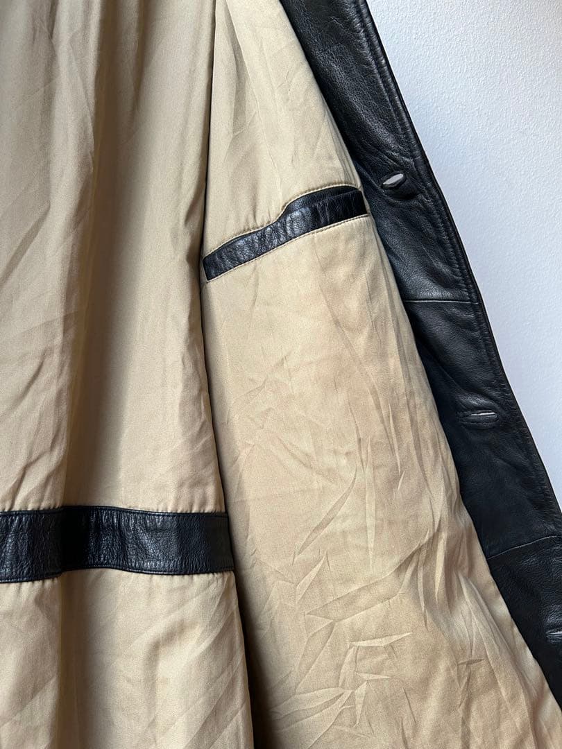 90s Dockers レザーコート レザーカーコート カウレザー 馬革