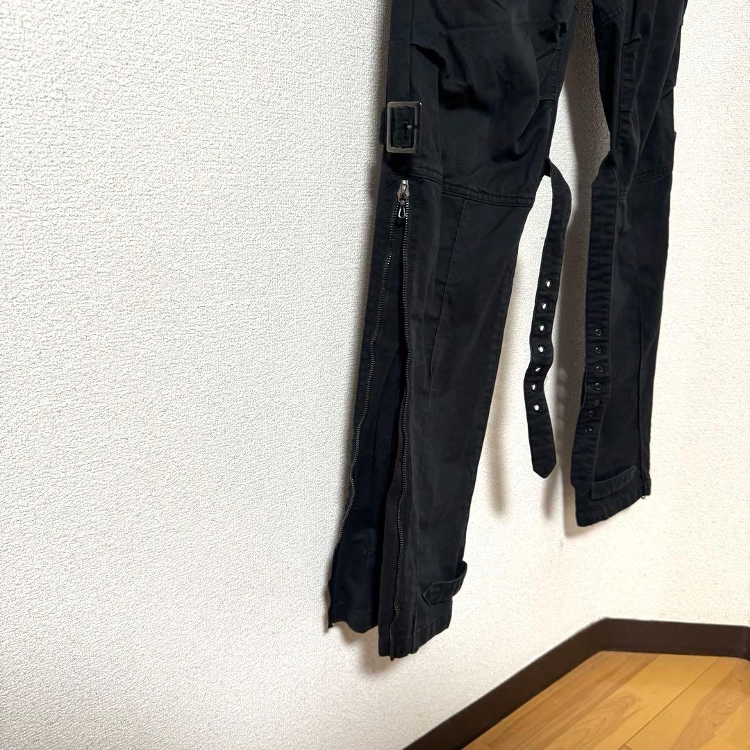ロエン Roen カーゴパンツ ボンテージ フレア ギミック y2k 止血ベルト