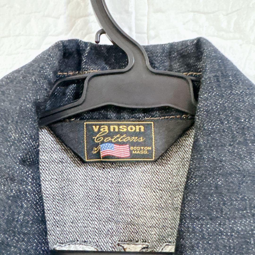 VANSON 刺繍 Gジャン デニム ジャケット バンソン