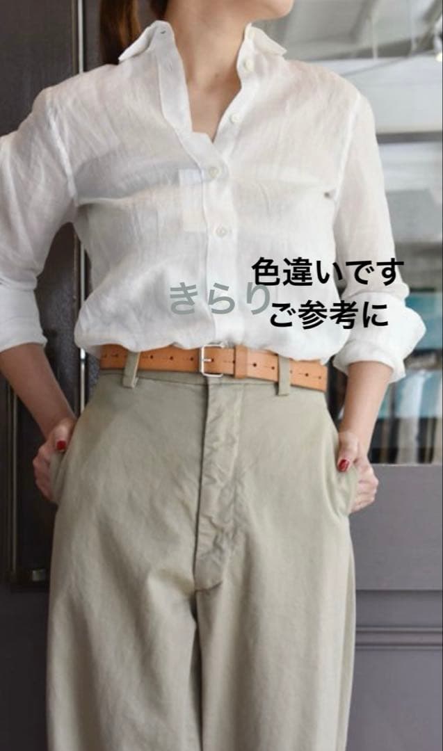 新品タグ付き MADISONBLUE リネンマダムシャツ