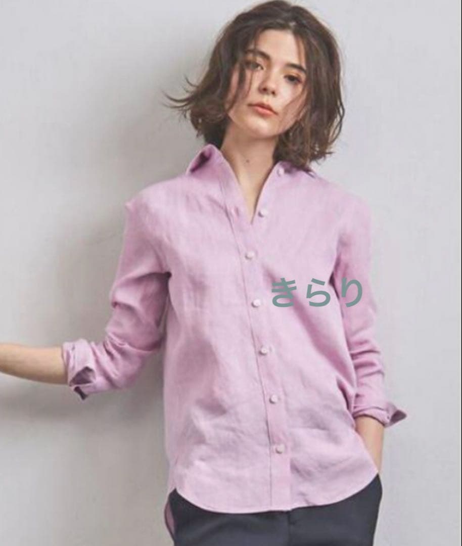 新品タグ付き MADISONBLUE リネンマダムシャツ