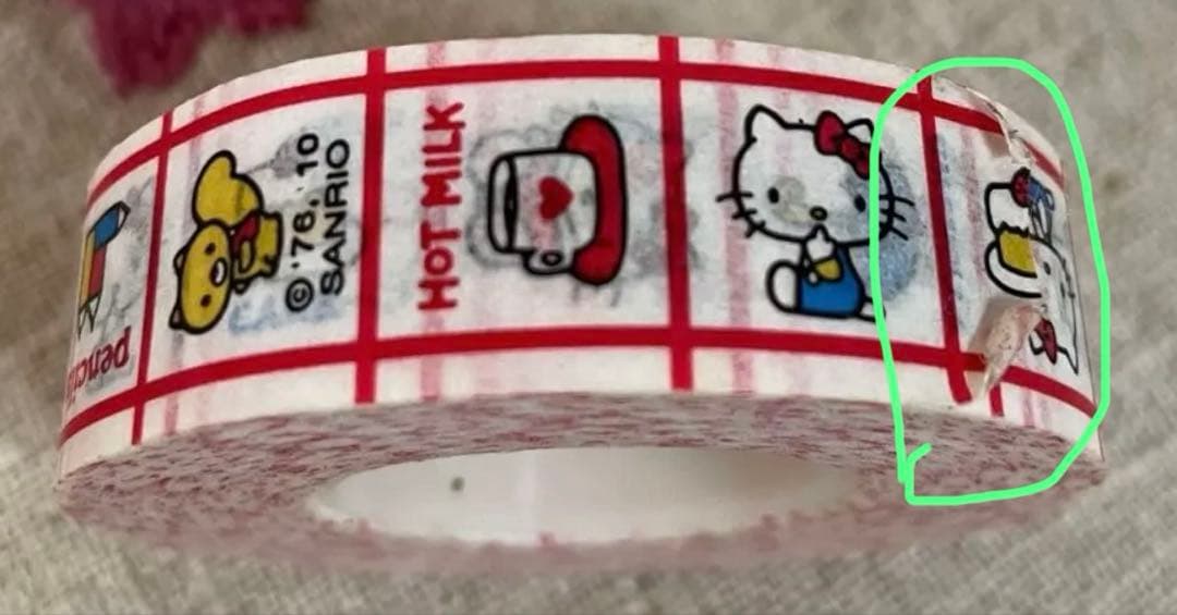 サンリオ　ハローキティ 昭和レトロ　マスキングテープ