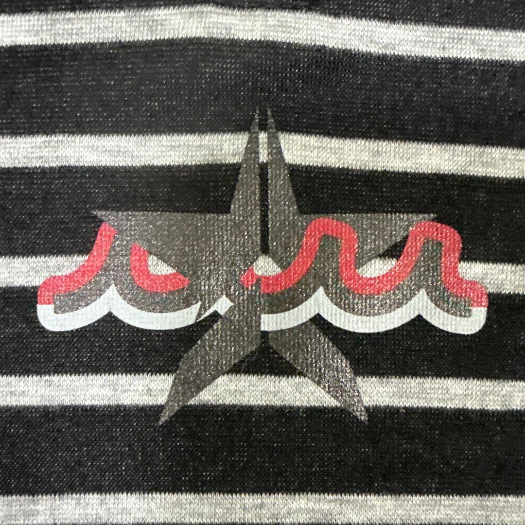 美品　muta MARINE×ROCK RUDE コラボハーフジップシャツ