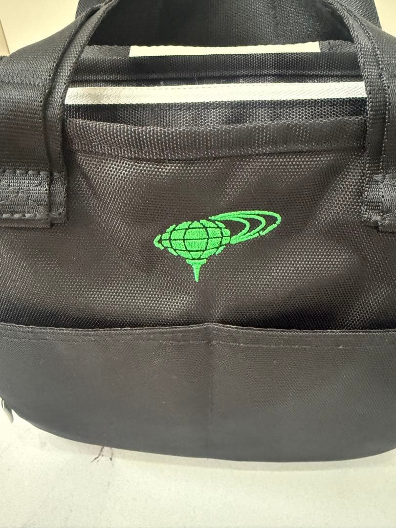 美品 BEAMS GOLF 小型トートバッグ 黒 ラウンドバッグ