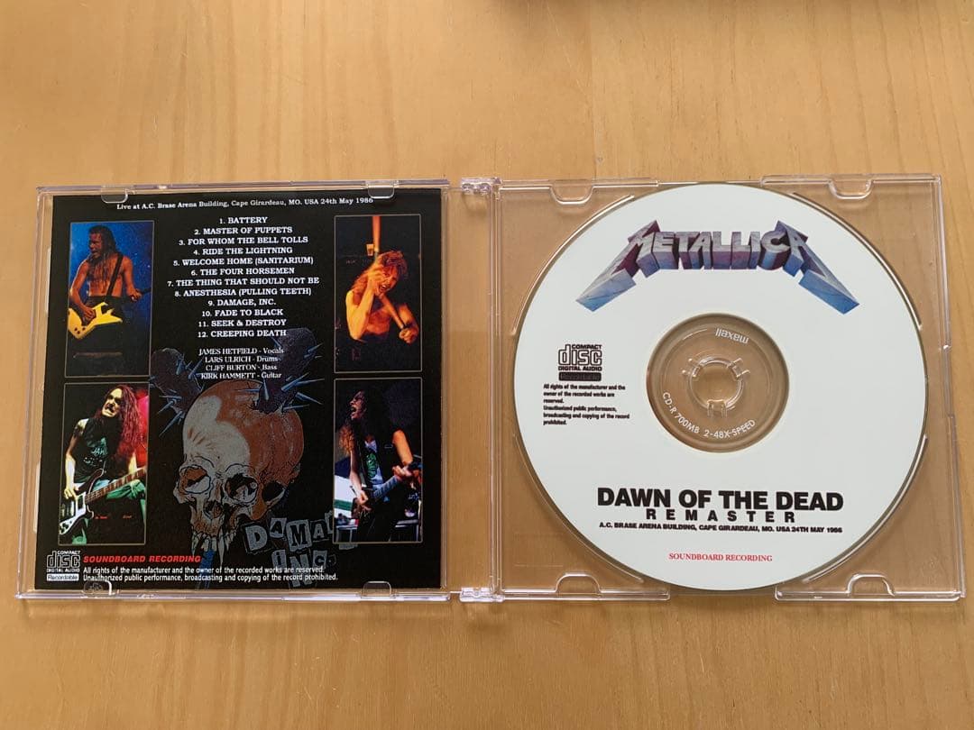 メタリカ/ アンスラックス/Too Fast to Live 3CD LIVE