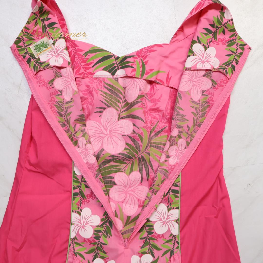 【美品 日本製 フラダンス衣装】ピンク ALOHA STANDARDS ドレス