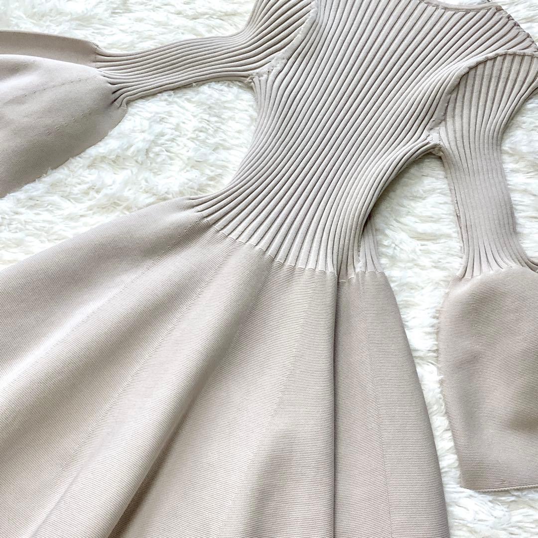 【 美品 】FRAY I.D フレイアイディー ホールロングワンピース ニット