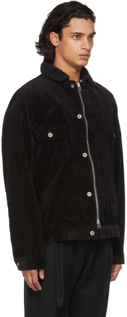 Mash sacai サカイ 21AW コーデュロイ ジャケット ボア