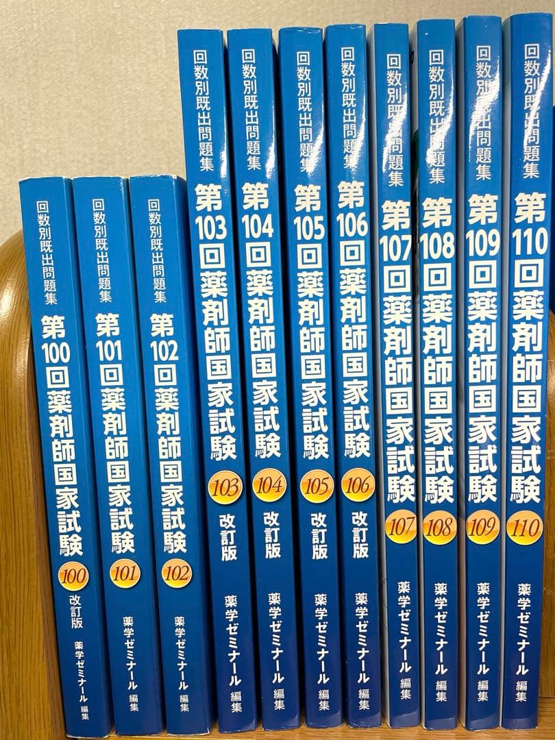薬剤師国家試験　薬学ゼミナール　回数別問題集100回-110回