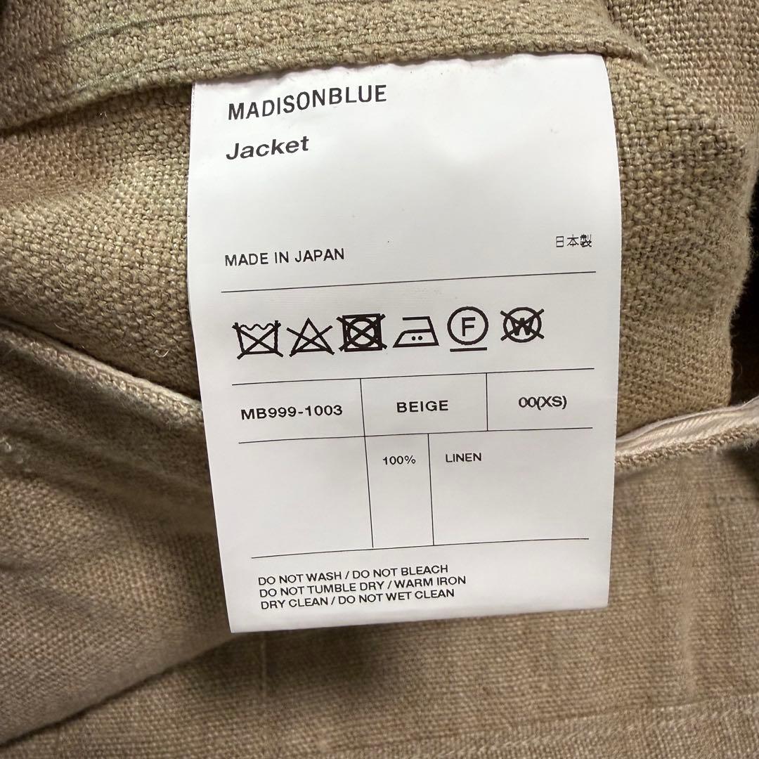 美品 MADISON BLUE BIG G JAC LINEN リネンジャケット