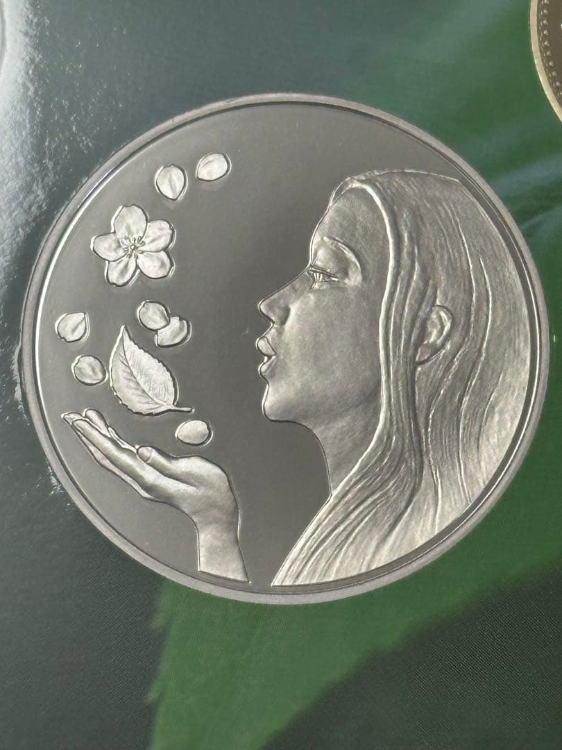 桜の通り抜けプルーフ貨幣セット銀貨