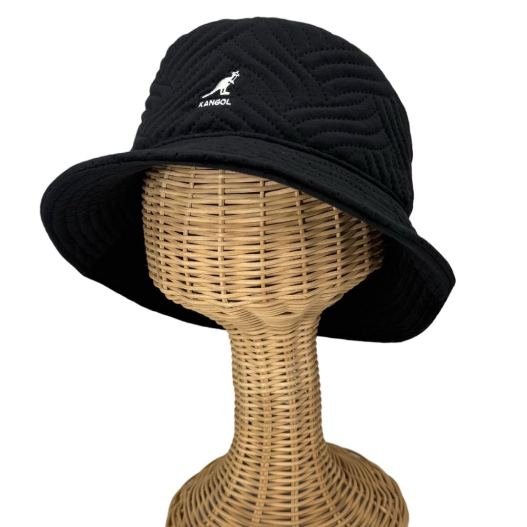 SALE⭐️KANGOL　ベルベット　バケットハット　黒色　L/XLサイズ
