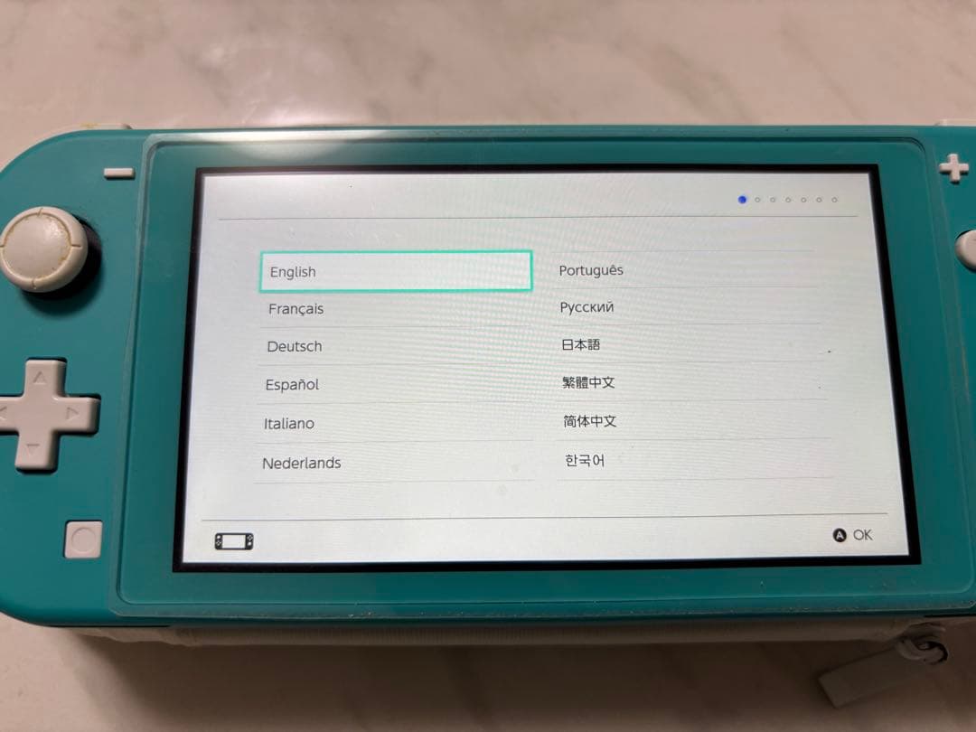 Nintendo Switch Lite 本体 ターコイズ 純正ケース 白
