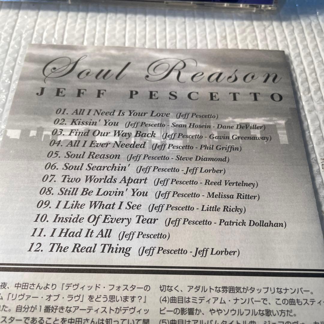 洋楽 AOR CD JEFF PESCETTO/soul reason