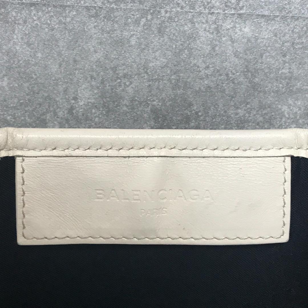 BALENCIAGA ハンドバッグ 339933 ネイビーカバス ポーチ付き