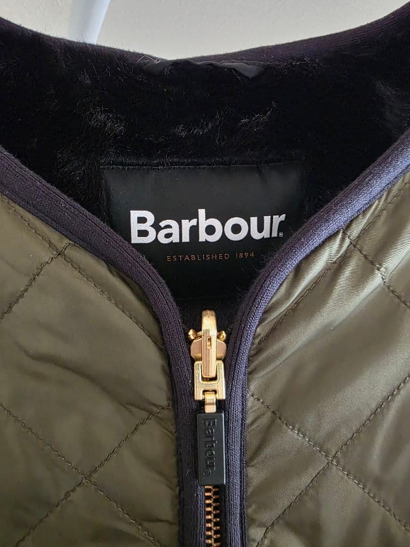 Barbour　リバーシブル ベスト　グリーンレーベル別注