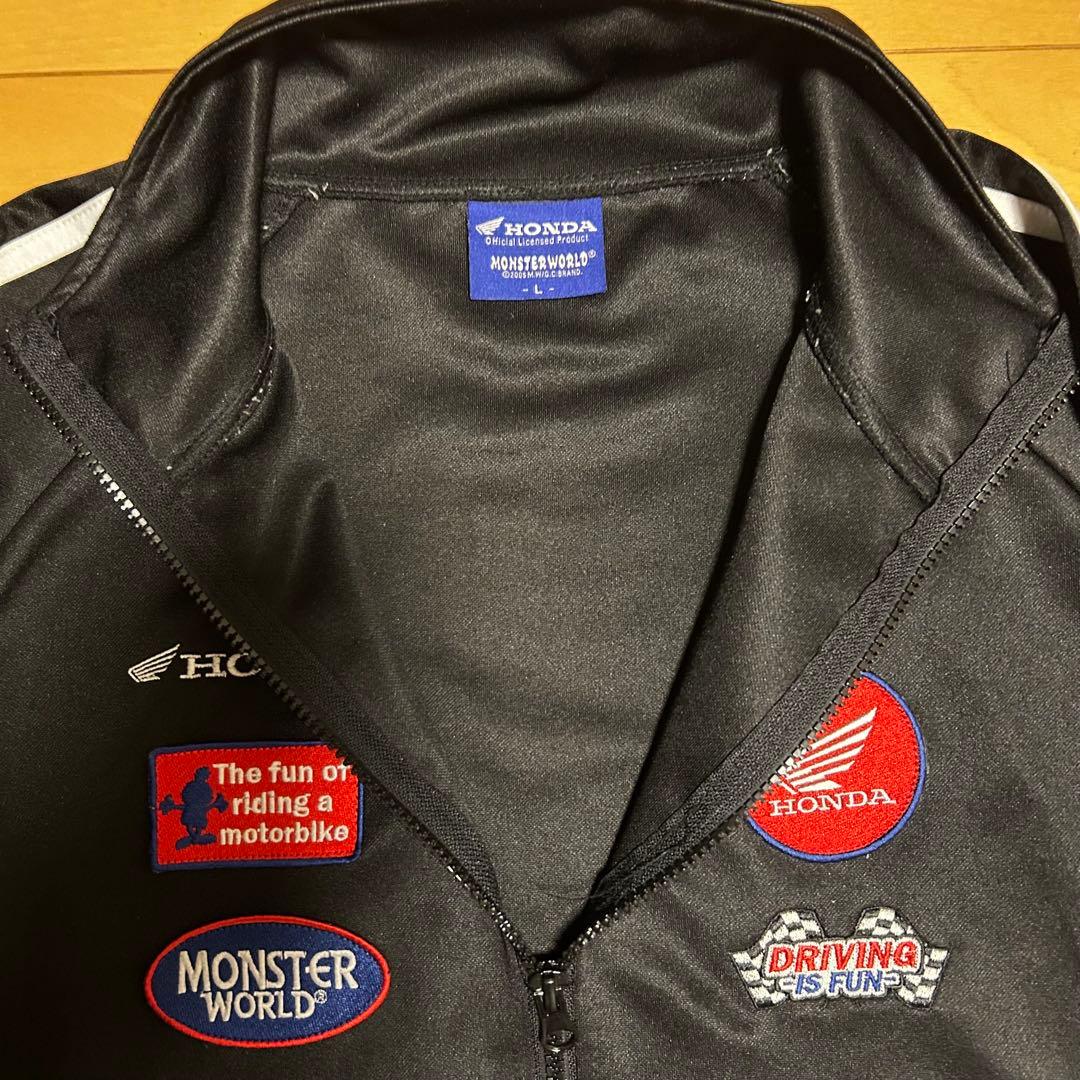 希少 HONDA × MONSTER WORLD コラボ ジャケット Lブラック