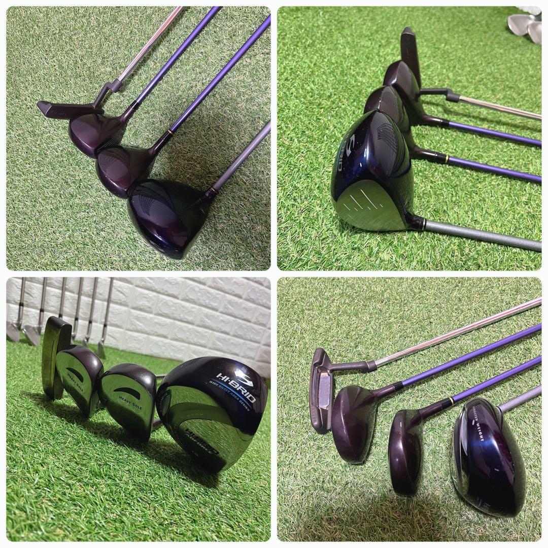 初心者に優しい HI-BRID お買得 レディースゴルフクラブ豪華12本セット