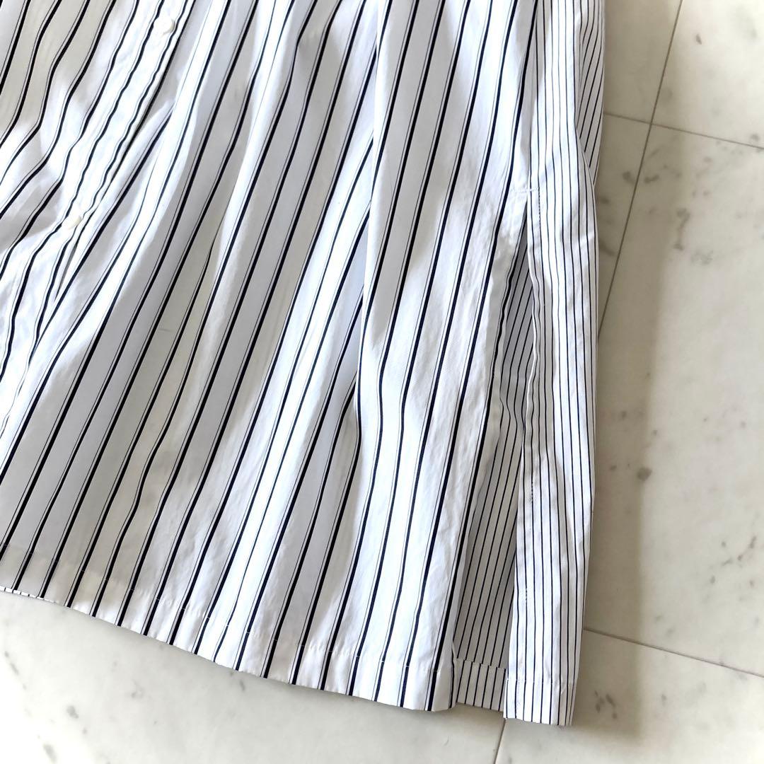 極美品 ANAYI アナイ ミックスストライプ シャツワンピース 38 洗える