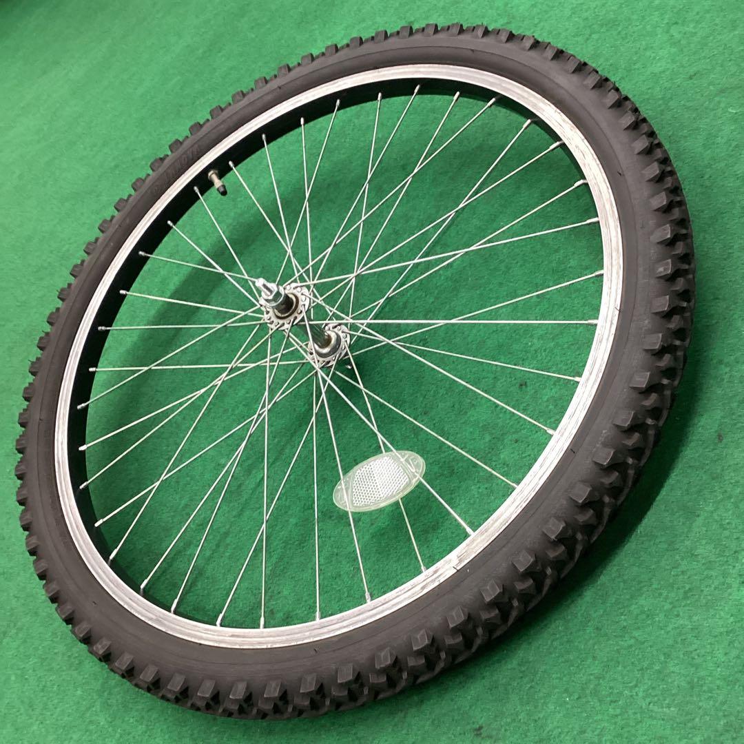 アルミリム　前輪 24x1.95 タイヤ付 24インチ　フロント