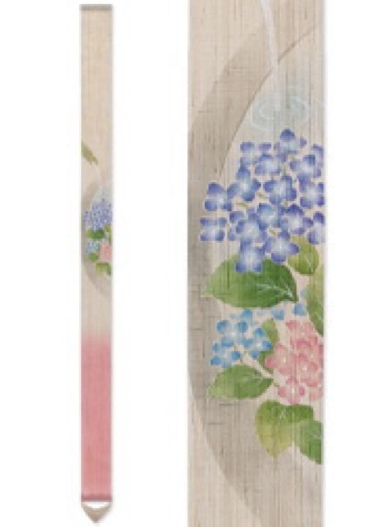洛柿庵　細タペストリー「紫陽花手水」