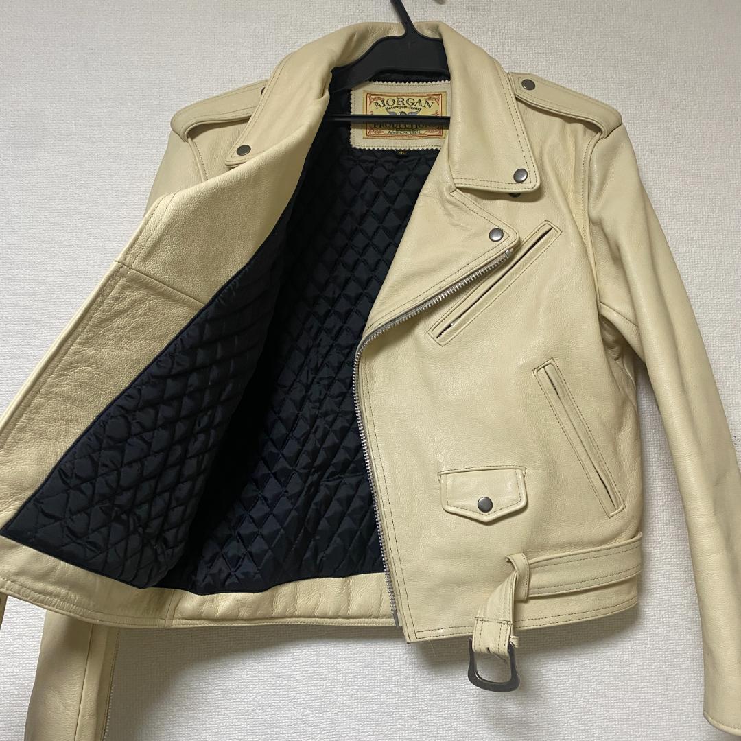 【美品】MORGAN PRODUCTS　ダブル ライダース Lサイズ 本革